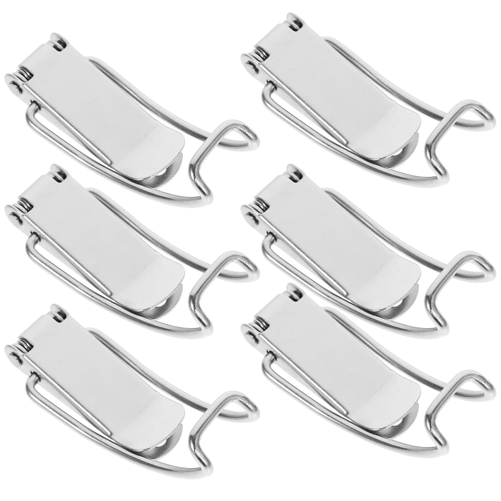 

10pcs Stainless Steel Heavy Duty Spring Hasp Toggle Latch For Toolbox Wood Box Suitcase Water Tank Duckbilled Buckle Metal Clasp