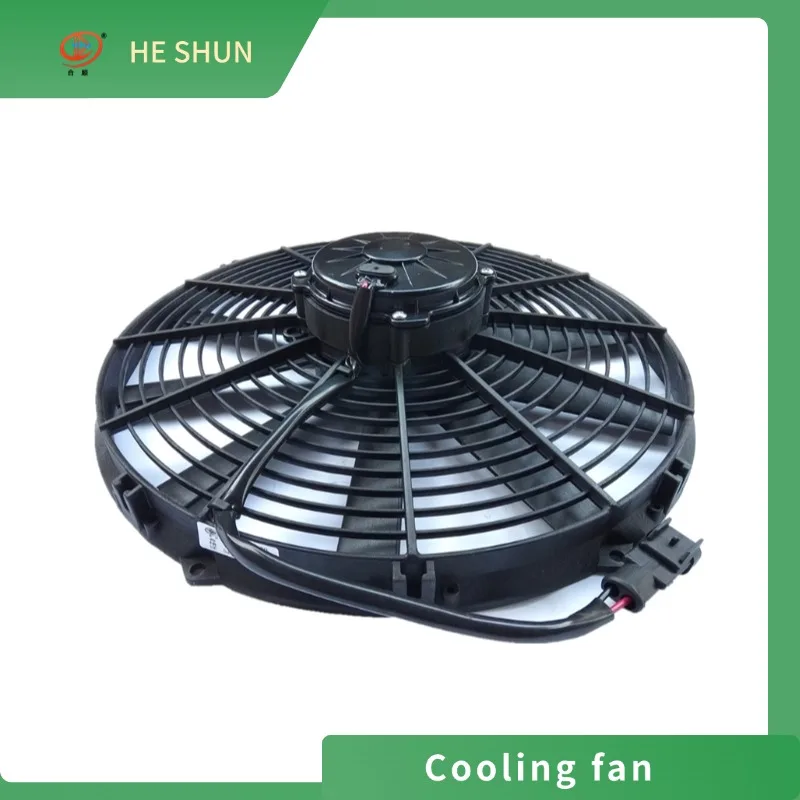 Replacement SPAL Cooling fan radiator fan For Engineering Vehicles 14inch 12v/24v 220w 2900rpm 2800CFM  Waterproof grade IP68