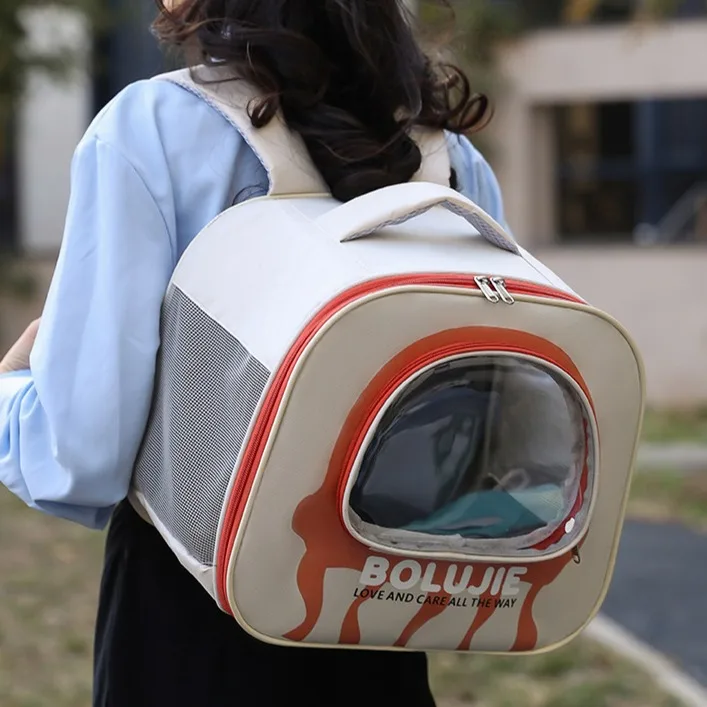 

Large-capacity breathable shoulder pet bag, portable hand-held cat bag for going out, pet carrying bag, pet space capsule