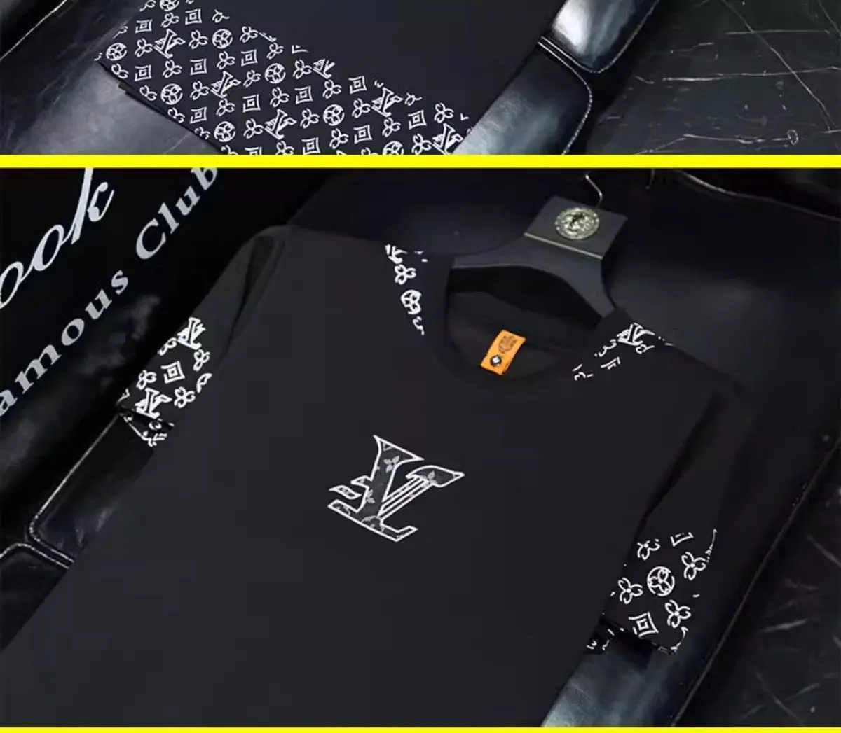 2025 new trendy brand short-sleeved T-shirt round neck trendy new summer men's thin top casual light luxury half-sleeved shirt