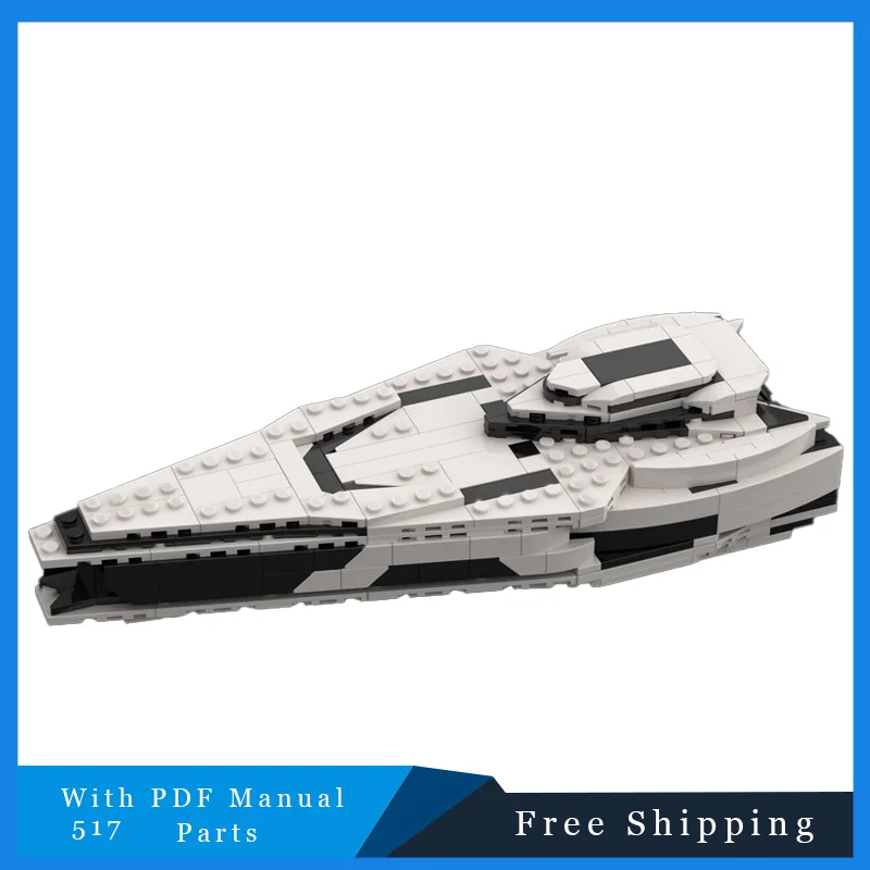 

Popular 517PCS Famous Luxury white yacht Modular Building Block Model For Kid Education DIY Assembly Toy Christmas Birthday Gift