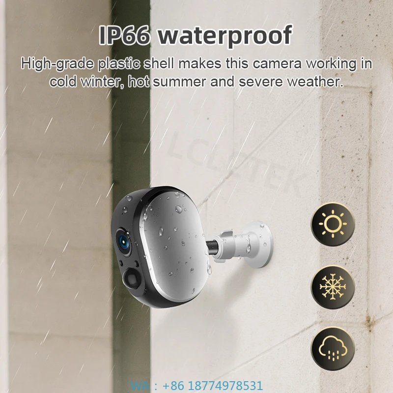 Комплект наблюдения за станцией P2P с питанием, умная беспроводная система видеонаблюдения 3 МП, WIFI, аккумулятор для домашней безопасности