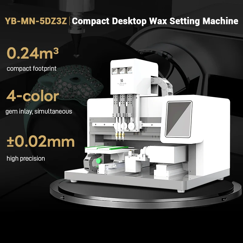 Yubang Compact Automatic 5-Axis Jewelry Wax Stone Setting Machine Mini Diamond Setting Machine for Wax Models DIY Use