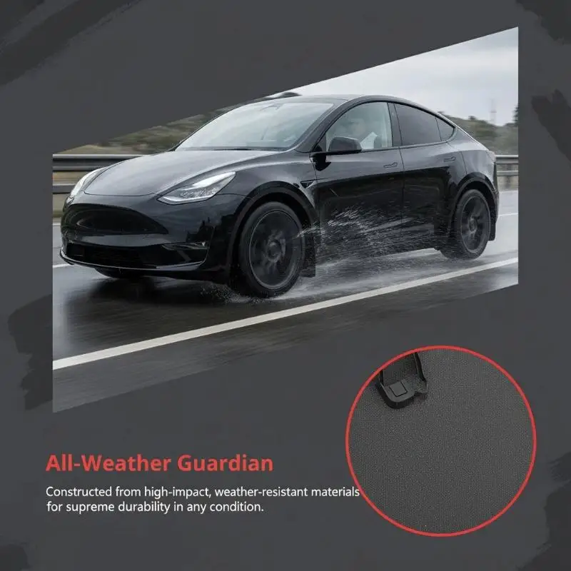 Model Y Model 3 Accessories Mud Flaps Splash Guards Keep Car Paint Clean Easy to Install for Rainy Weather
