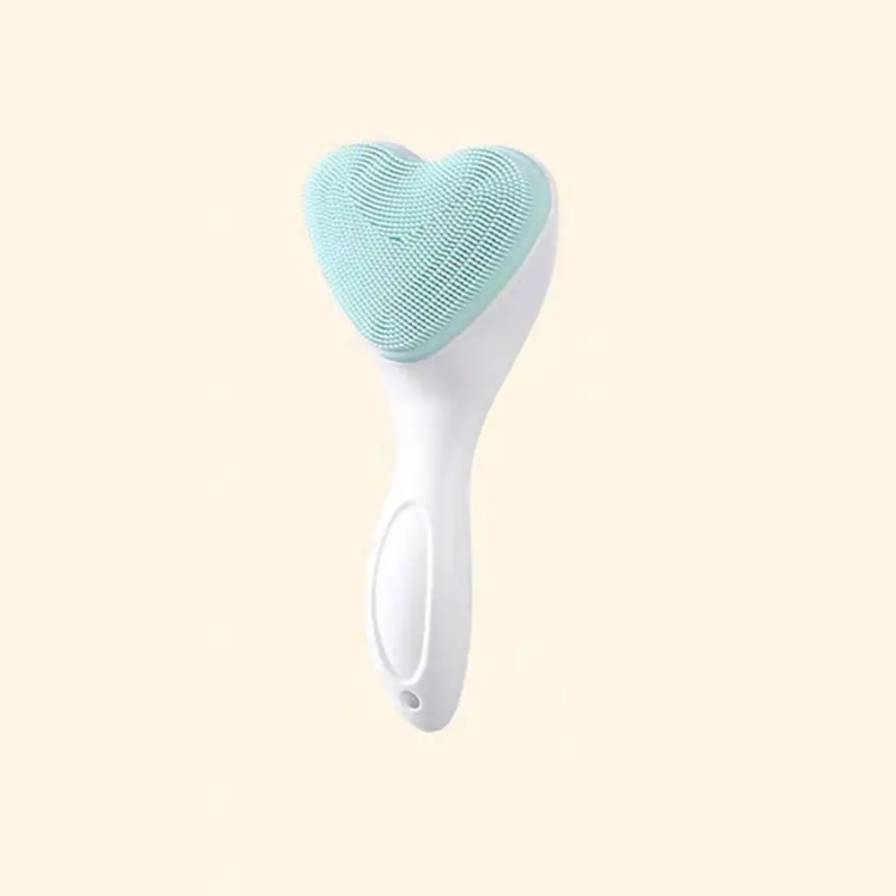 Brosse nettoyante pour le visage en silicone, outil de maquillage pour fille, portable, exexpansive, massage facial, élimination des points noirs, déterminer la beauté