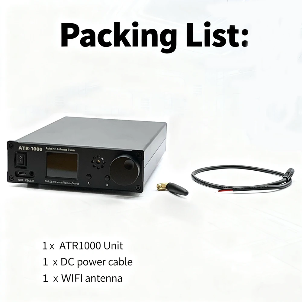 NEW ATR-1000 1000W 1.8-30MHz Automatic Antenna Tuner For YAESU ICOM Kenwood Radio view 6
