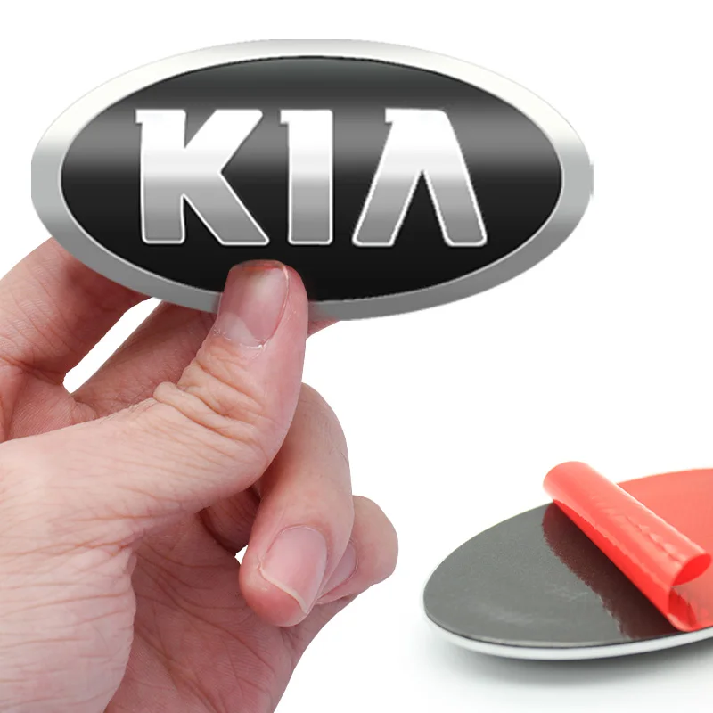 Car Front Hood Rear Trunk Emblem Badge Sticker for KIA K2 K3 K5 K9 Sportage R Ceed Sorento Picanto Rio 3 Optima Soul Accessories