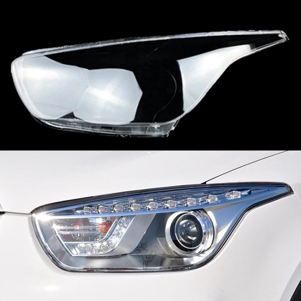 ل Faw Besturn X80 2013-2016 سيارة الجبهة عدسة المصباح الأمامي غطاء المصابيح الأمامية السيارات غطاء المصباح أباجورة شفافة قذيفة مصباح #2