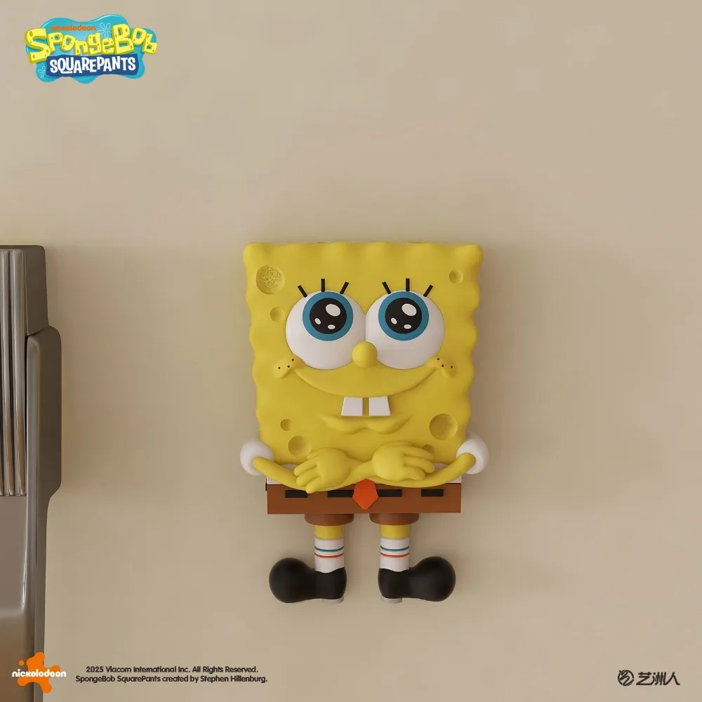 SpongeBob SquarePants Patrick Star Adesivi creativi per frigorifero Ornamenti decorativi laterali Simpatici adesivi per interruttori magnetici 3D giocattolo