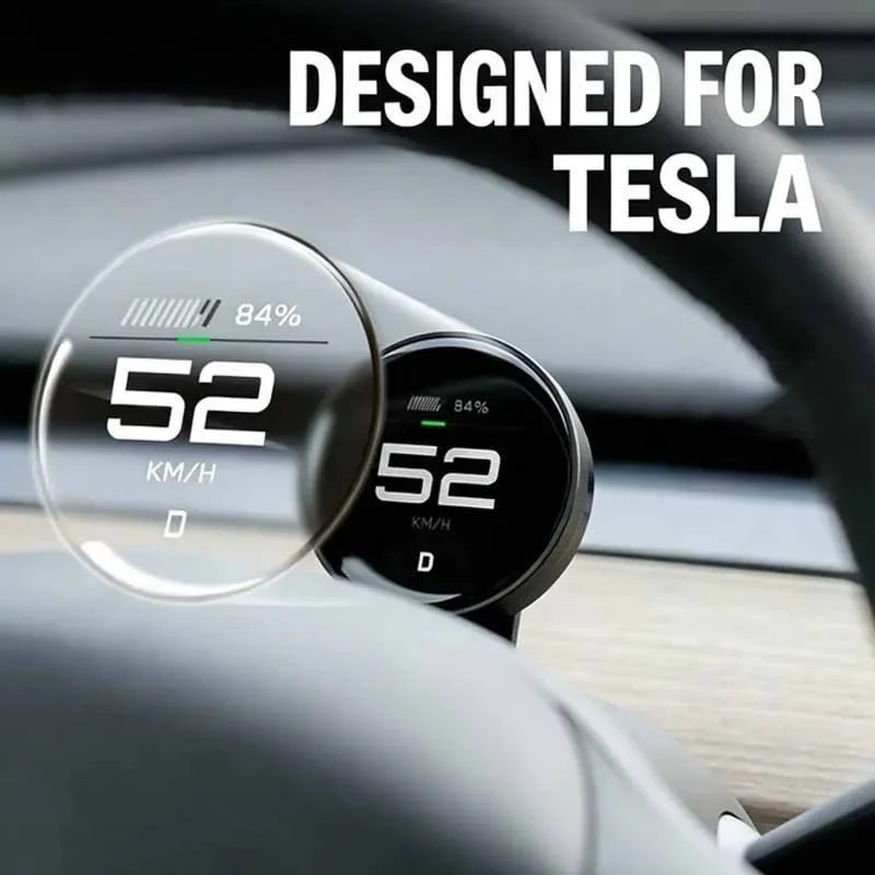 Dashboard HUD Dashboard Model Y 3 Performance Wireless Cluster Speedometer, Tesla Modified Car Accessories, Easy Installation