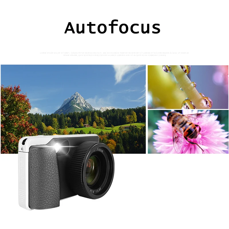 Mini 4K HD Digital Camera, Hunting, Auto Zoom, 18X Optional Filter, Video Camera for Outdoor Camping, Hiking, Travel, Fishing, C