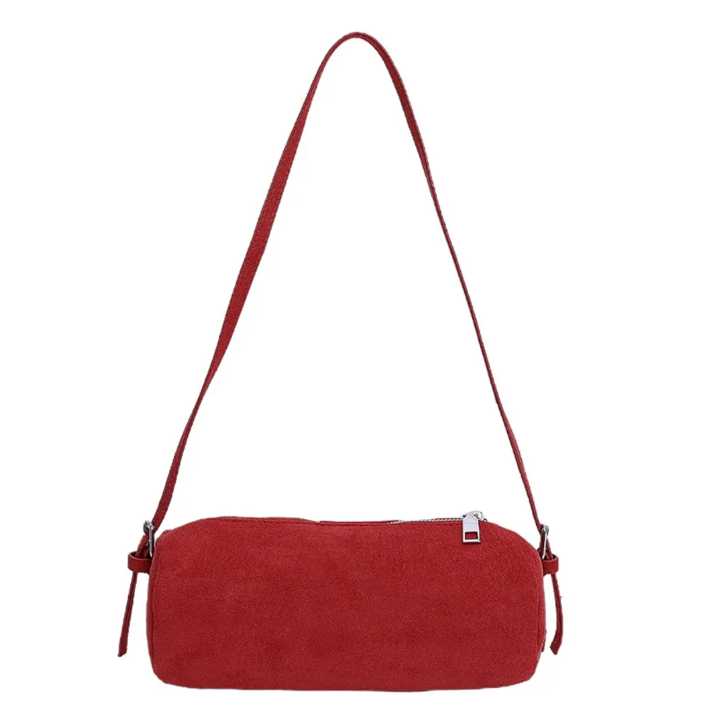 

Shoulder Bag Suede Pillow Handbag Handbag Candy Color Slouchy Hobo Bags Korean Style Large Capacity Solid Color Tote Bag Travel