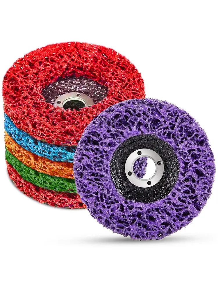 1PCS100/115/125mm Coral Disc Poly Strip Disc Diamentowa tarcza szlifierska do szlifierki kątowej Usuwanie rdzy z farby Czysty Abrasiv — zdjęcie 2