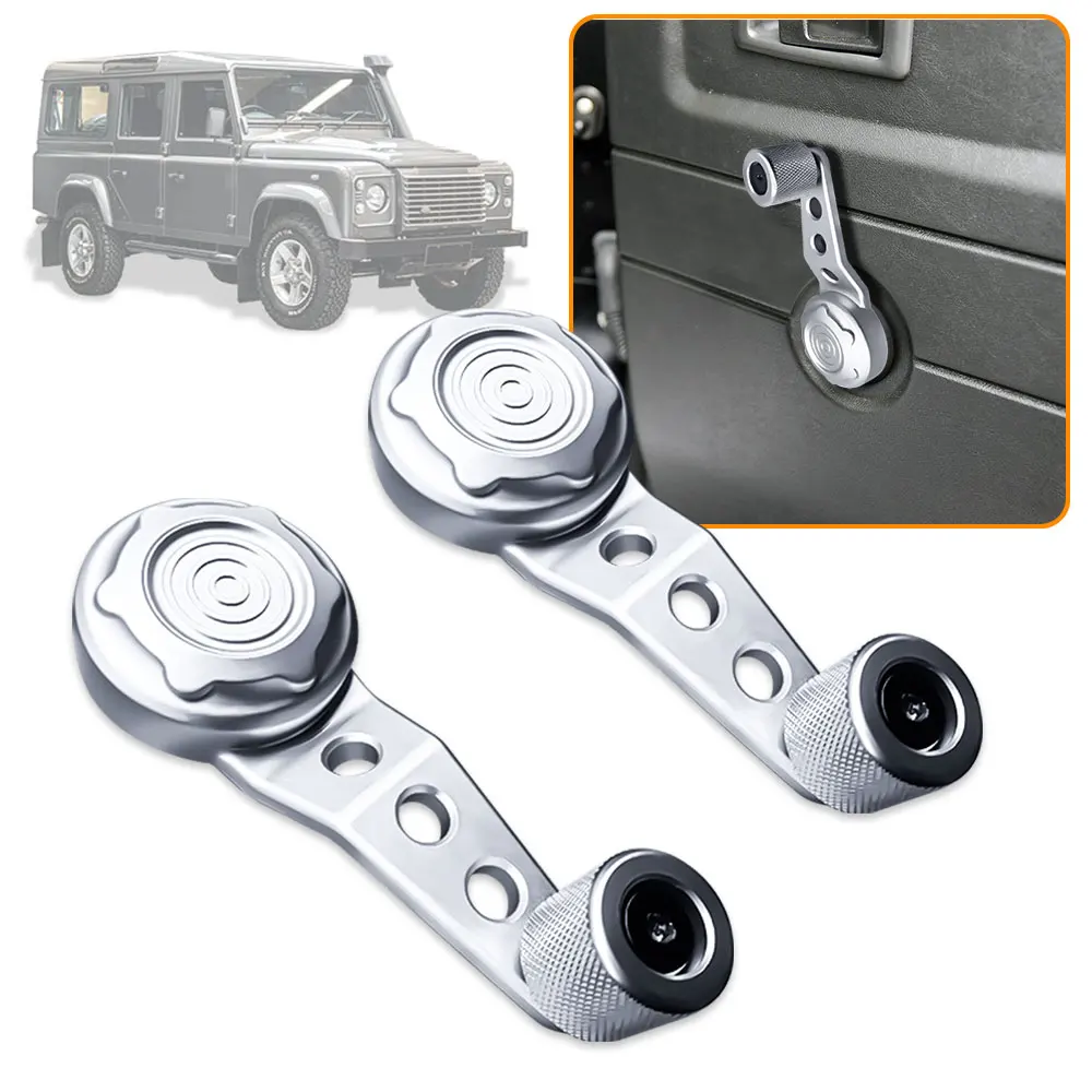 Car Exterior Aluminum Window Rocker Arm For Old Land Rover Defender 90/110/130 Door Window Lift Crank Handle Winder Riser