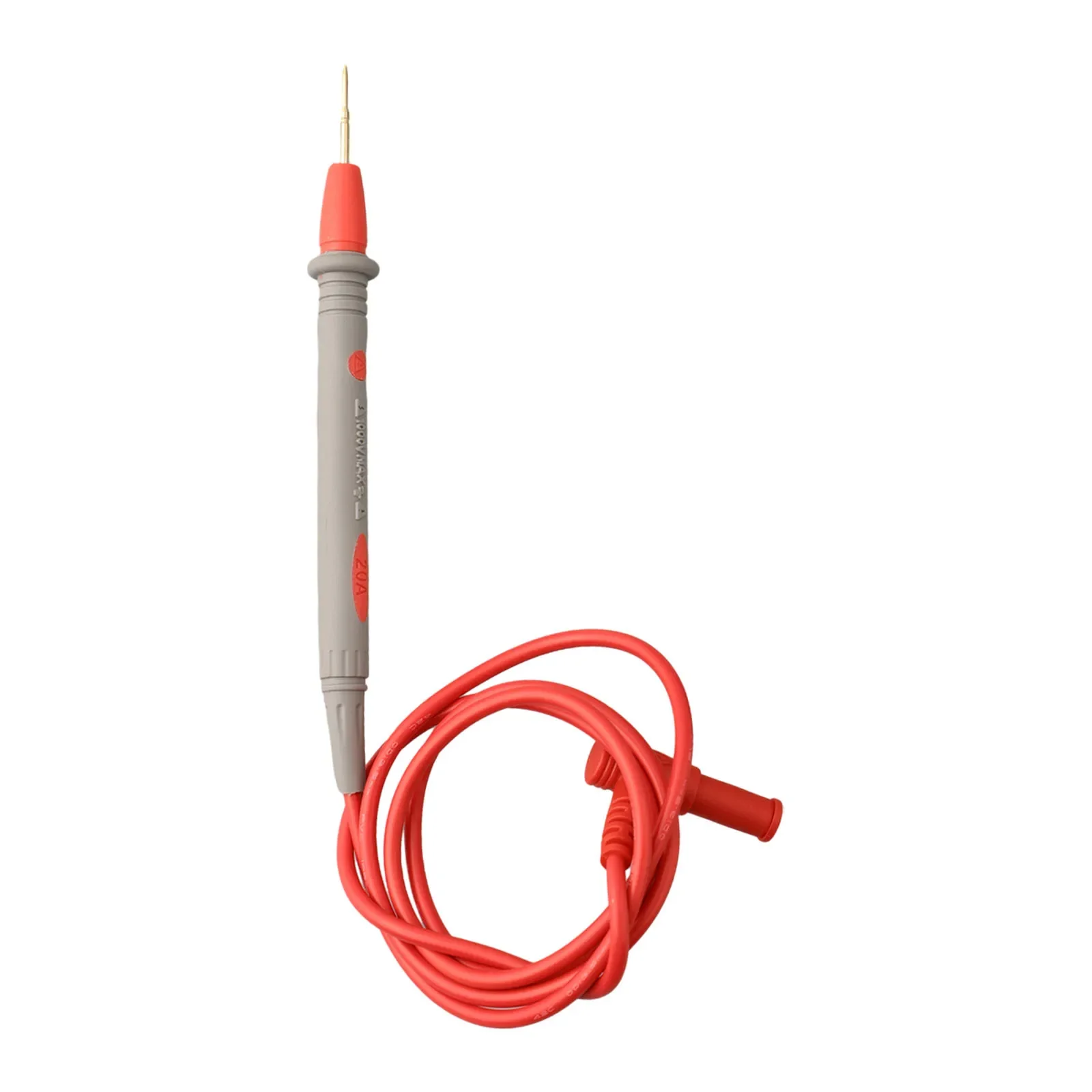 

For LED Tester Probe with Soft Silicon Wire Needle Tip Easy to Read Comfortable Grip (Black & Grey/Red + Grey)