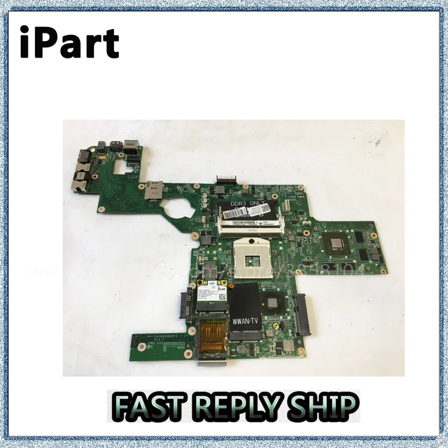 

FOR DELL XPS 15 L501X Laptop Motherboard 1GB DAGM6BMB8F0 0C9RHD CN-cC9RHD HM55 GT420M GPU DDR3 100% Test good