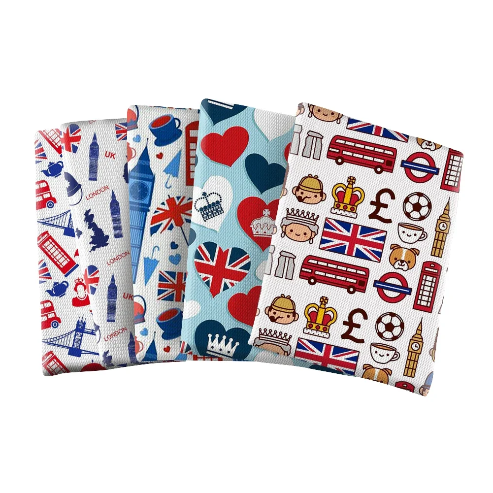 National the United Kingdom Design Printed Bullet Textured Liverpool Patchwork Tissue Kids home textile