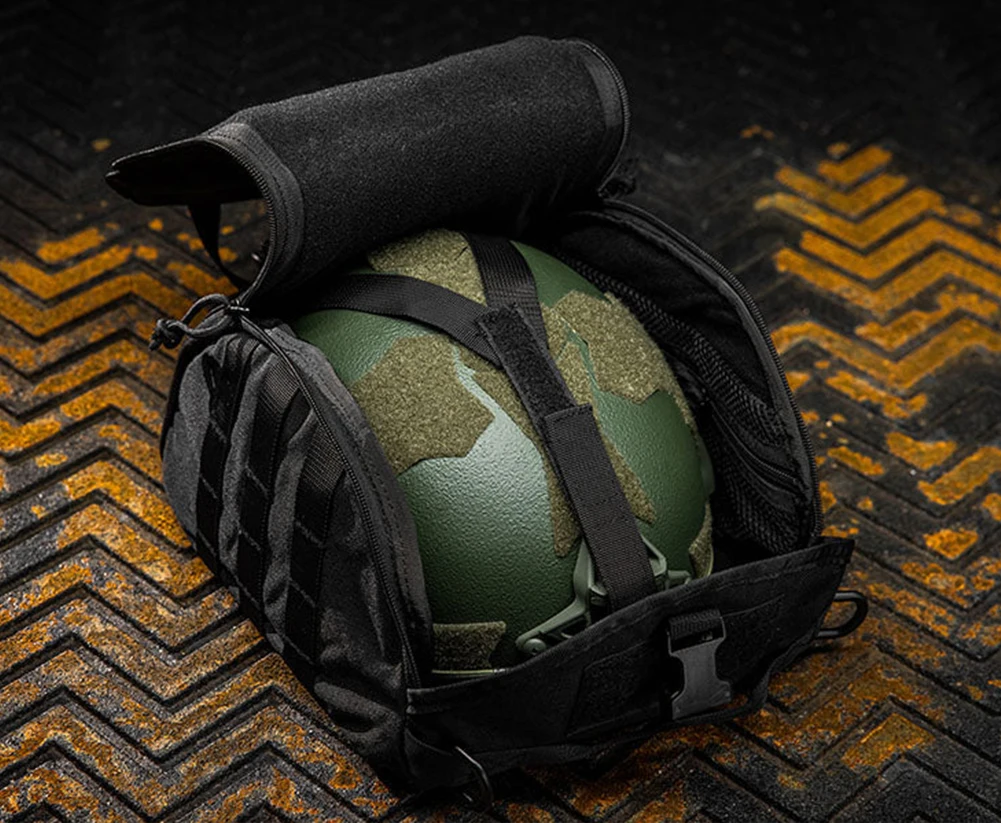 

Tactical Helmet Bag, MOLLE Clamshell Helmet Bag Pack, Lightweight Padded Storage Bag, for Carrying Airsoft Fast MICH Helmet