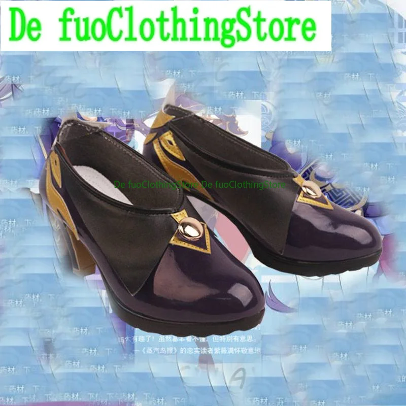 

Genshin Impact Keqing Yuheng Stars Сапоги Обувь для косплея Игра Аниме Карнавал Вечеринка Хэллоуин DefuoClothing Магазин обуви