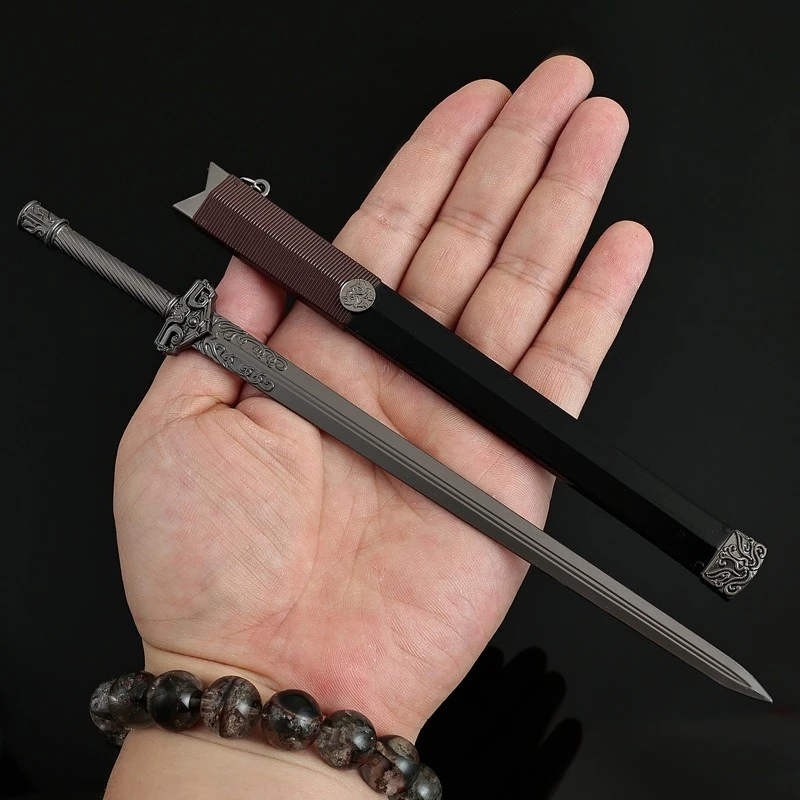 22cm/8.66in dendrobium lady fang jianming pei espada artesanato de metal brinquedos modelo arma ornamentos coleção desktop exibição presente menino