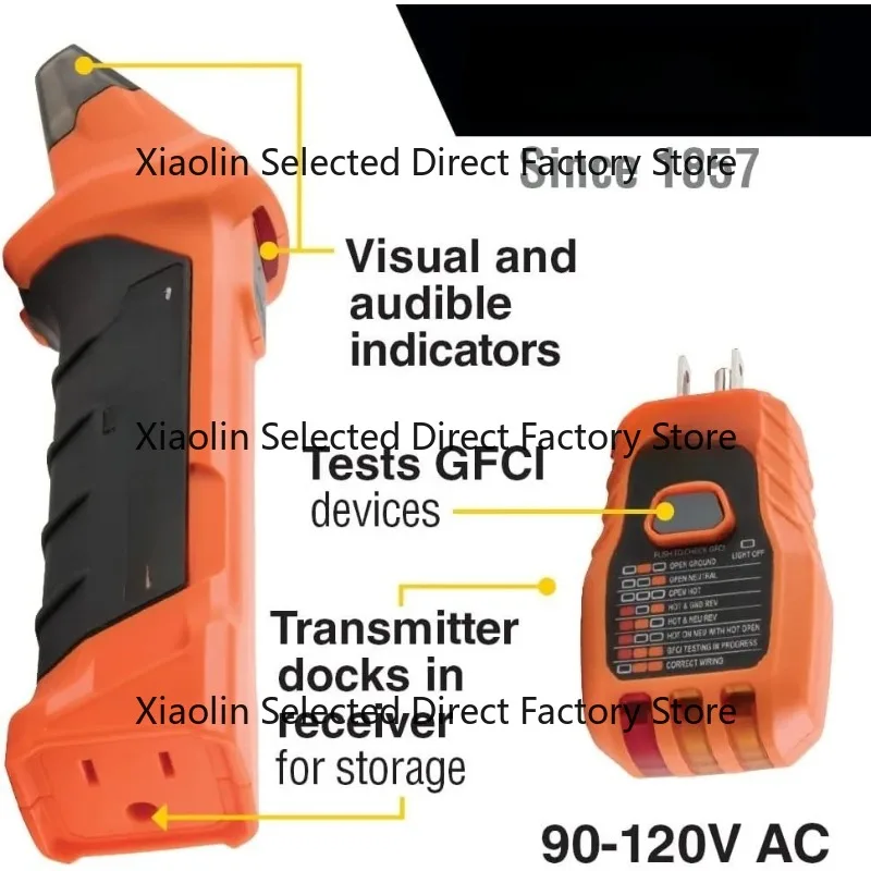 ET310 AC Circuit Breaker Finder, Electric and Voltage Tester with Integrated GFCI Outlet Tester