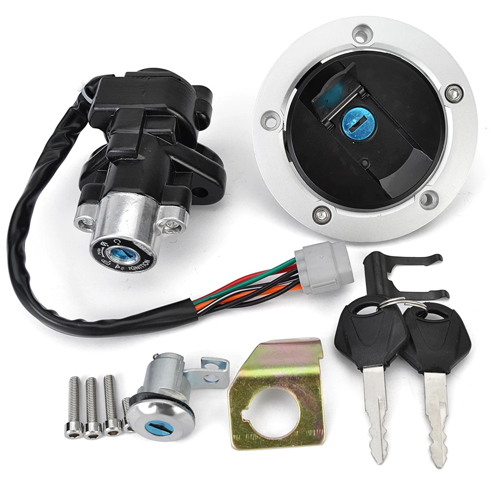 Fuel Gas Cap Ignition Switch Seat Lock with Key Kit For Suzuki GSF650 GSF1200S GSF1250S  Bandit GSX650F Katana DL650  DL1000