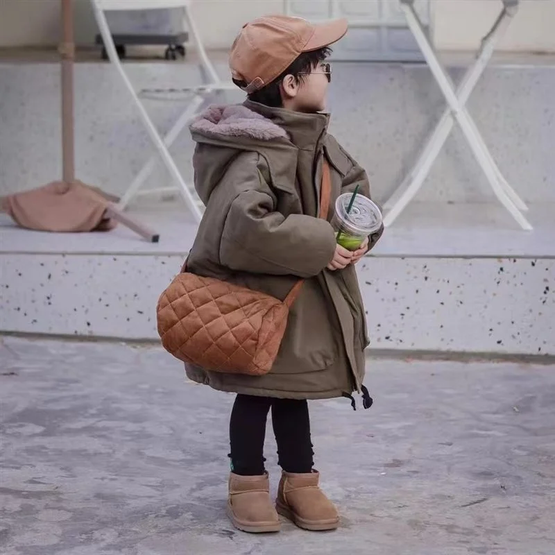 Ragazzi cappotto giacca di cotone frangivento capispalla 2024 nero inverno autunno addensare caldo regalo di natale di alta qualità abbigliamento