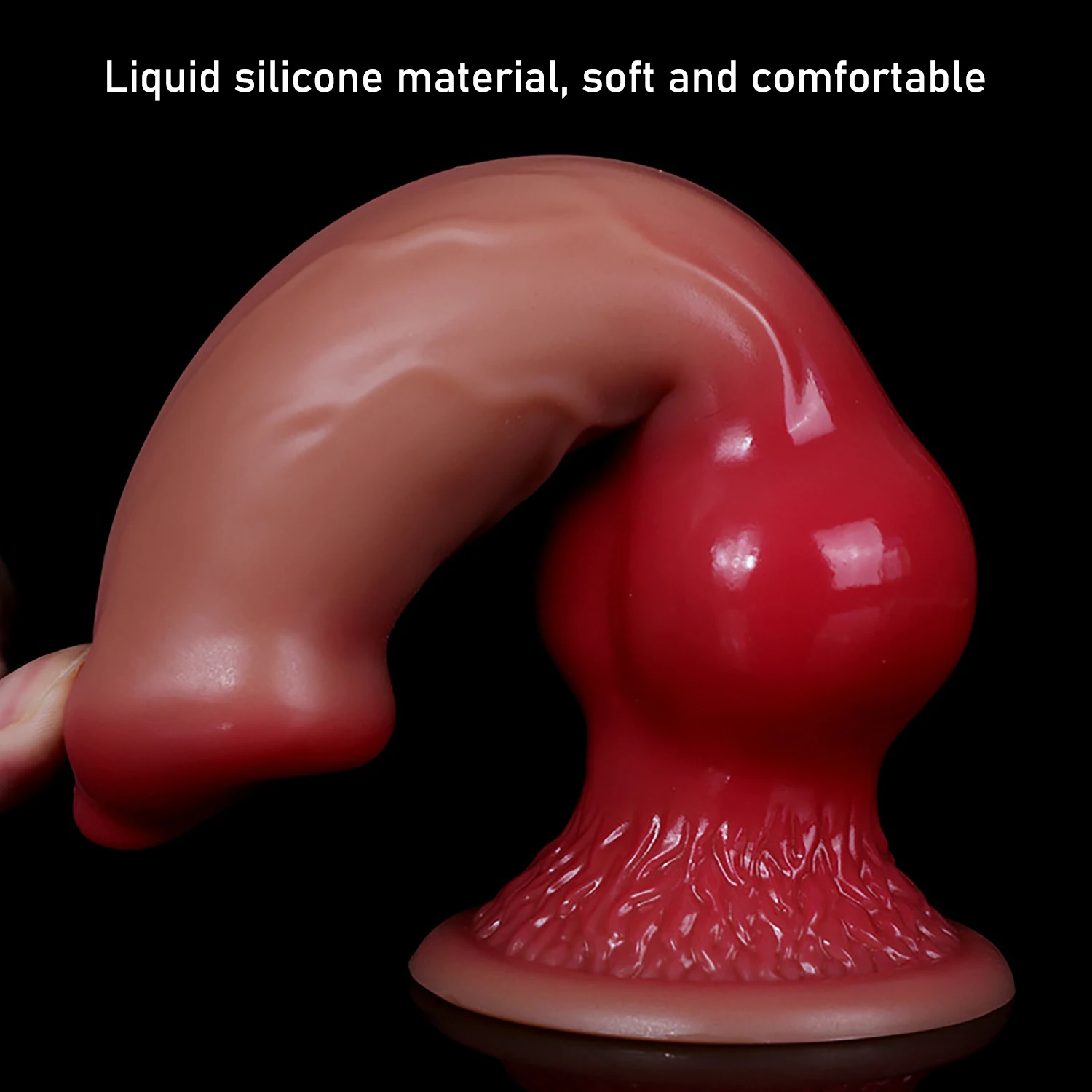 Oversized Liquid Silicone Dog Dildo Anal Plug Soft Penis Anal Dilator Phallus Stimulate Vagina Anus Masturbator Dick Sex Toys