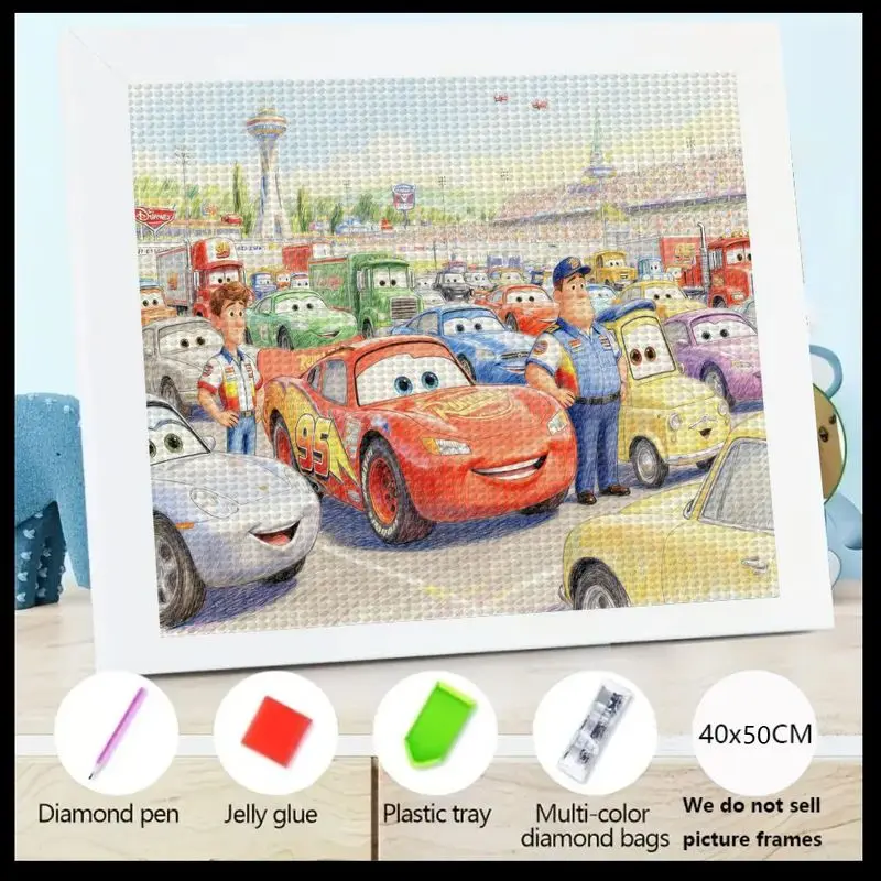 

1 шт., набор для рисования кристаллами и бриллиантами DIY 5D, автомобили Disney Pixar, молния Маккуин и друзья, персонаж мультфильма Big Ge