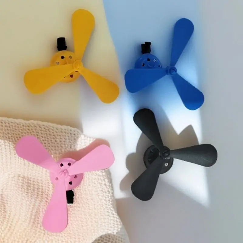 39BD Windmill Copter Hair Clip for Women Kids Popular Barrettes Side Hair Pin Lovely Decorative Bamboo Copter Hairclip
