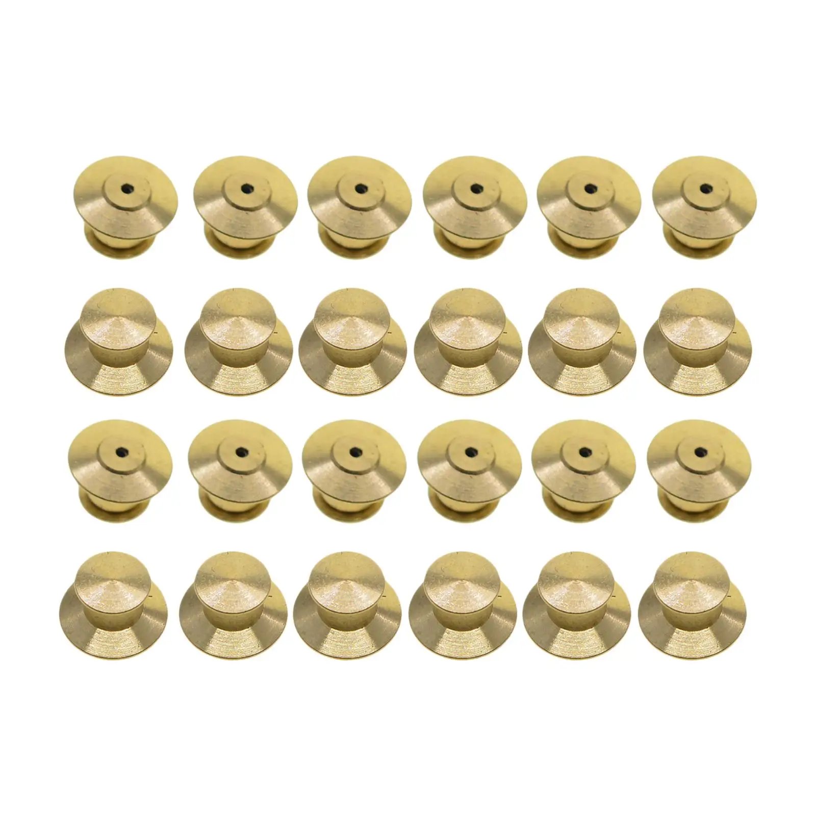 

24 Backs Locking Pin Keepers for Insignia, Crafts, Uniform Badges