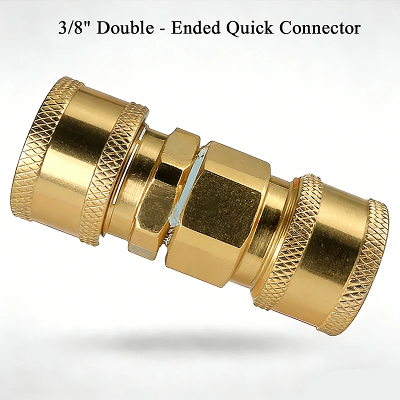 Conector Rápido Doble Hembra de 3/8\