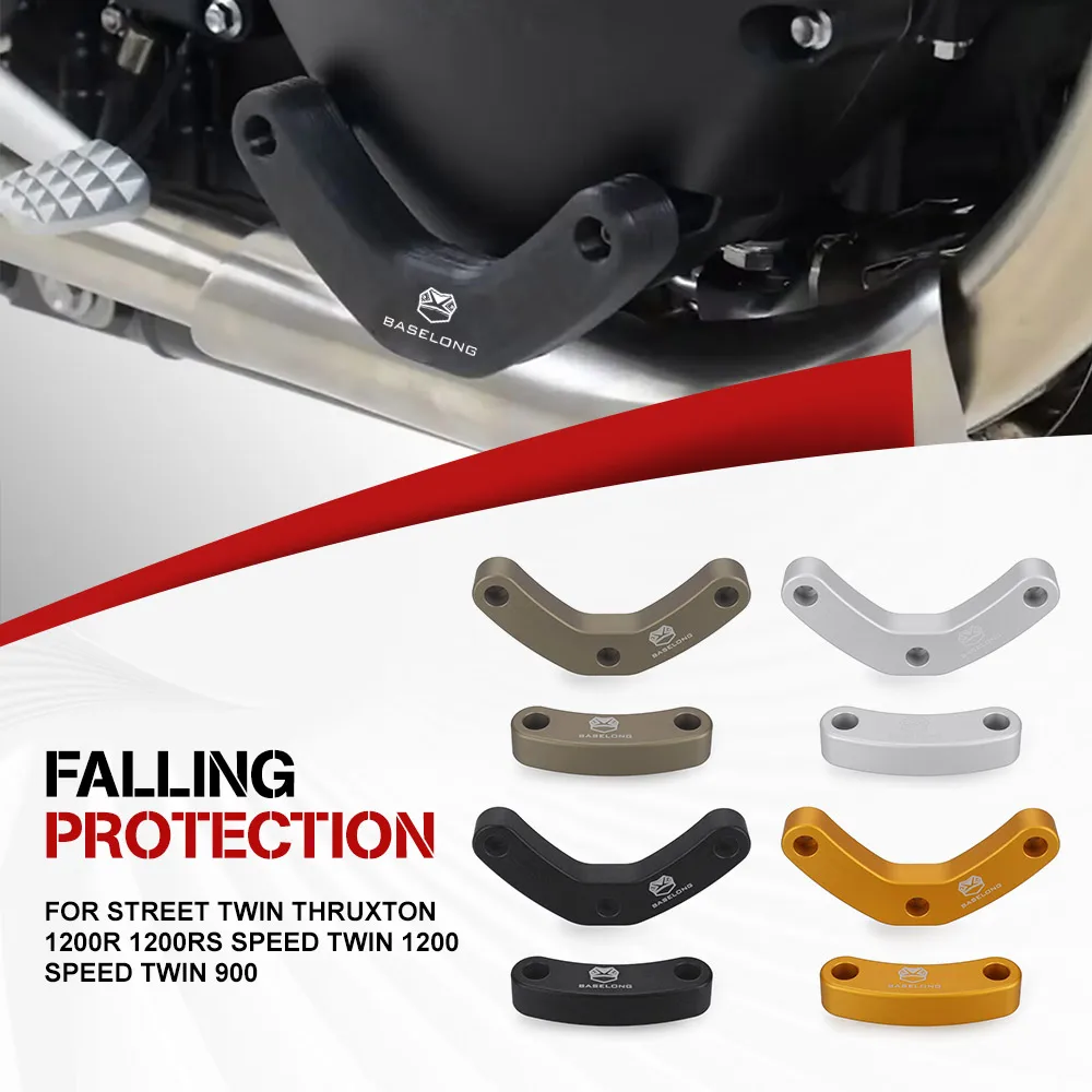 For Street Twin Thruxton 1200R 1200RS Speed Twin 1200 Speed Twin 900 Motorcycle Left Right Engine Case Slider Protection blocks