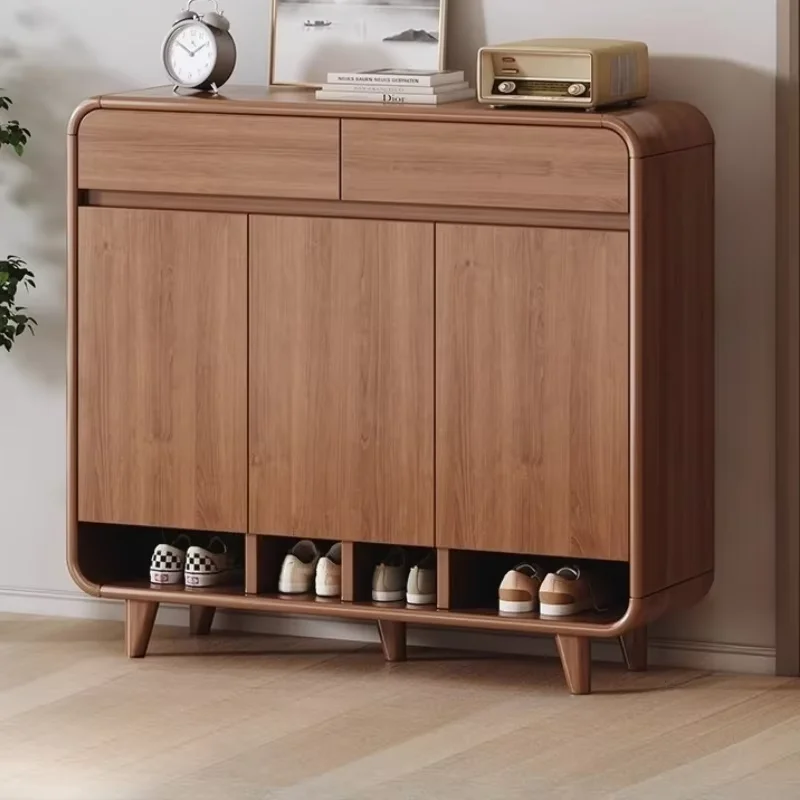 Wood Design Shoe Cabinet Tall Modern Storage Tall Shoe Cabinet Metal Space Saving Armario De Zapatos Mobili Arredamento Casa