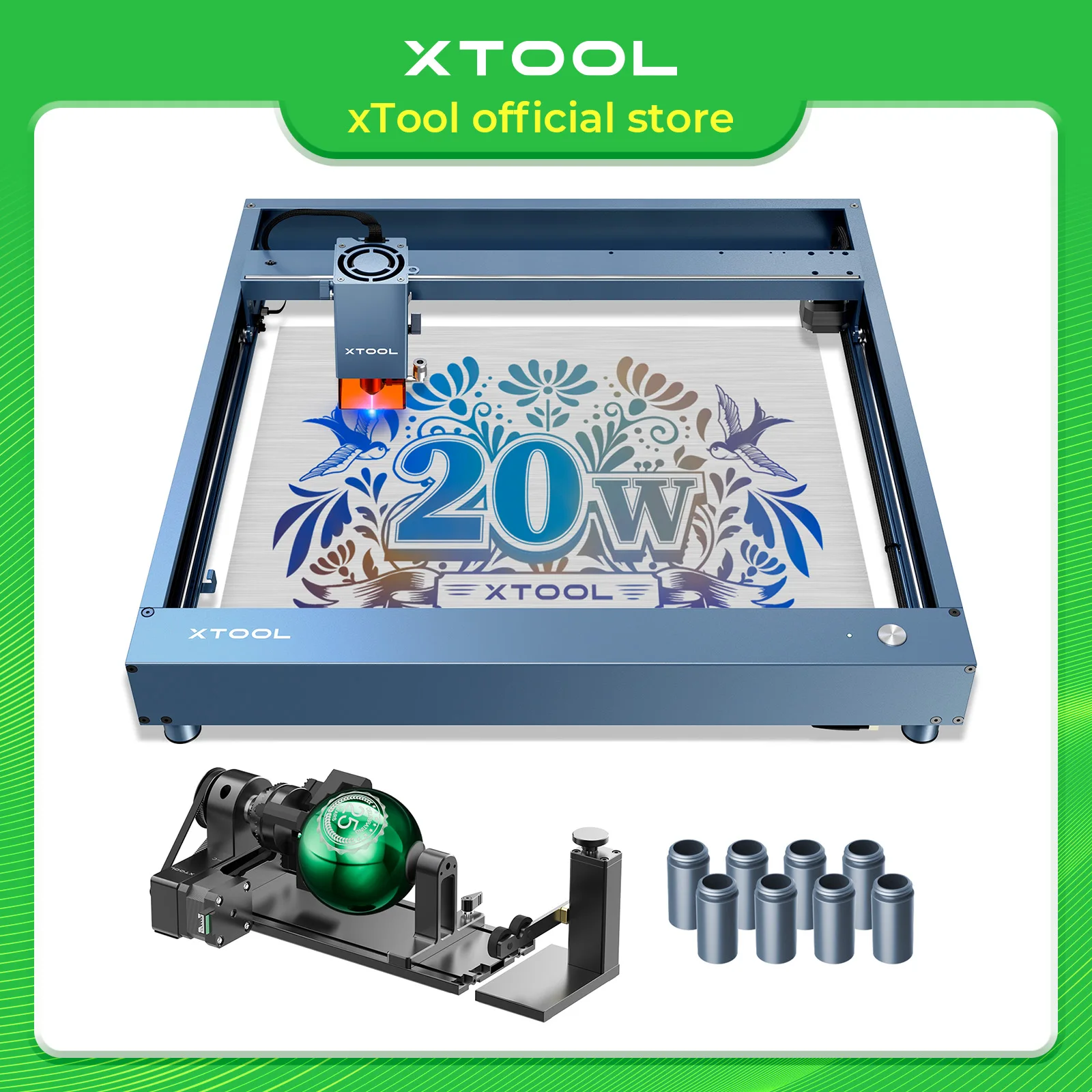 xTool D1 Pro 20W Laser Engraver Laser Engraving Machine (Please check the bundle for more options)