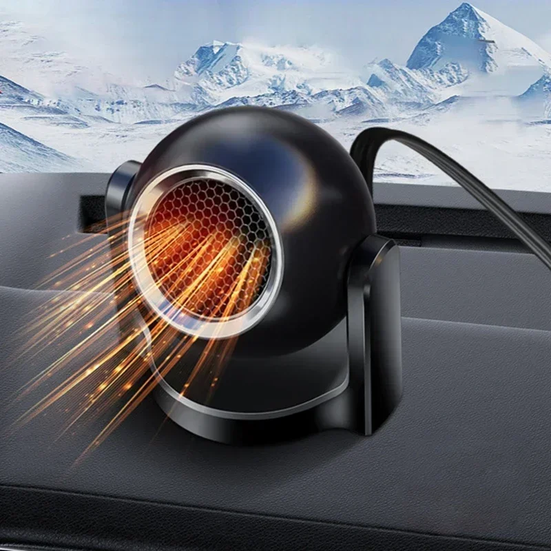 Portable Car Heater 12V 120W  Electric Heating Fan Automatic Windshield Dryer Defogging Demister Defroster for Car Accessories