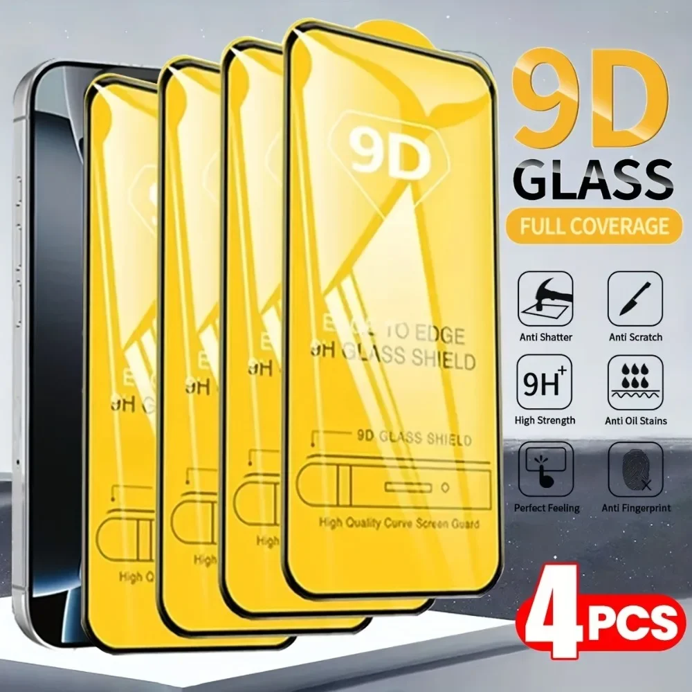 4Pcs 9D Full Cover …