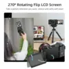 ORDRO G730 デジタルカメラコンパクト 4K Vlog ビデオカメラ 12X 光学ズーム 3.2 インチタッチスクリーンマニュアルオートフォーカス写真撮影用 3