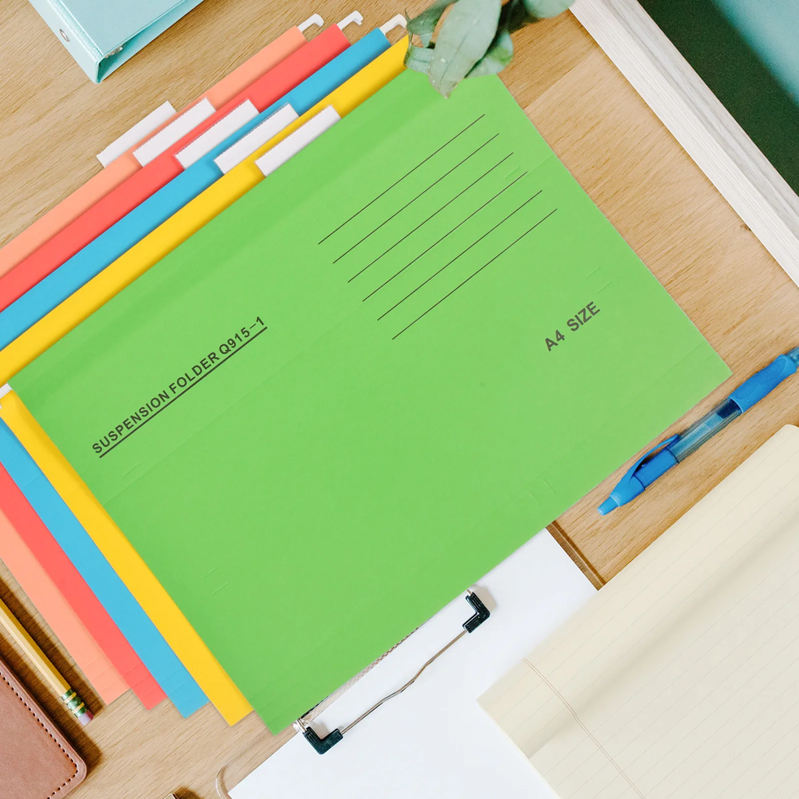 5 قطعة مجلد ملفات معلق محمول سعة كبيرة إيصالات منظم متعدد الطبقات فواتير الحاويات للاستخدام المكتبي والمنزل والمدرسة #3