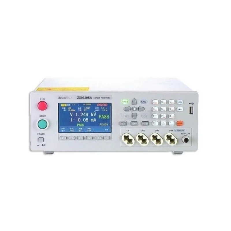 

Intelligent automated test system AC and DC insulation withstand voltage tester