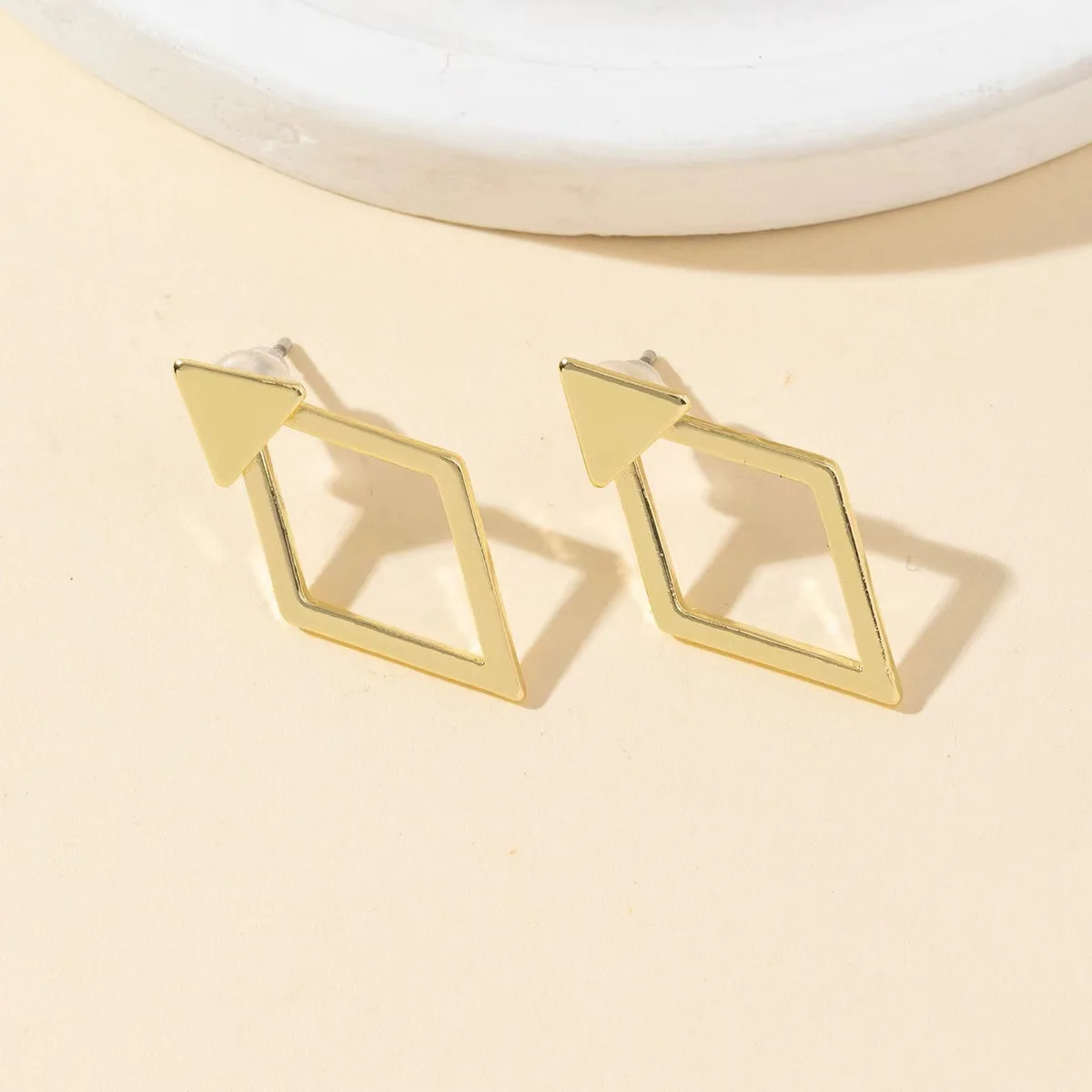 Tiny Geometric Stud Earrings For Women Gold Silver Color Temperament Posting Earrings Daily Wear Girl's Gift image 5