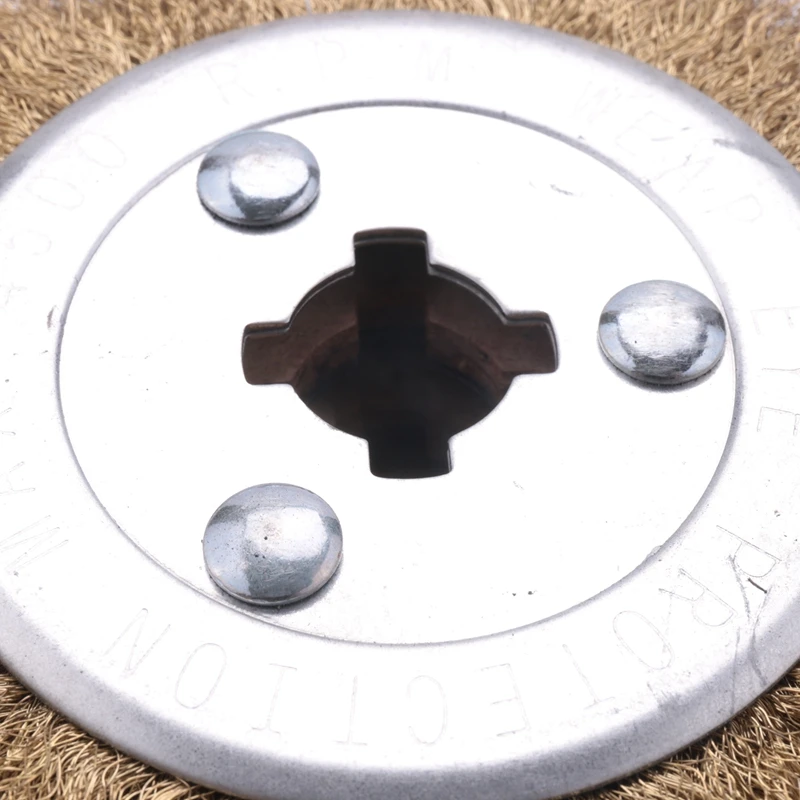 ABUL-Wire Brush Wheel Wood Open Paint Polishing Deburring Wheel For Electric Striping Machine