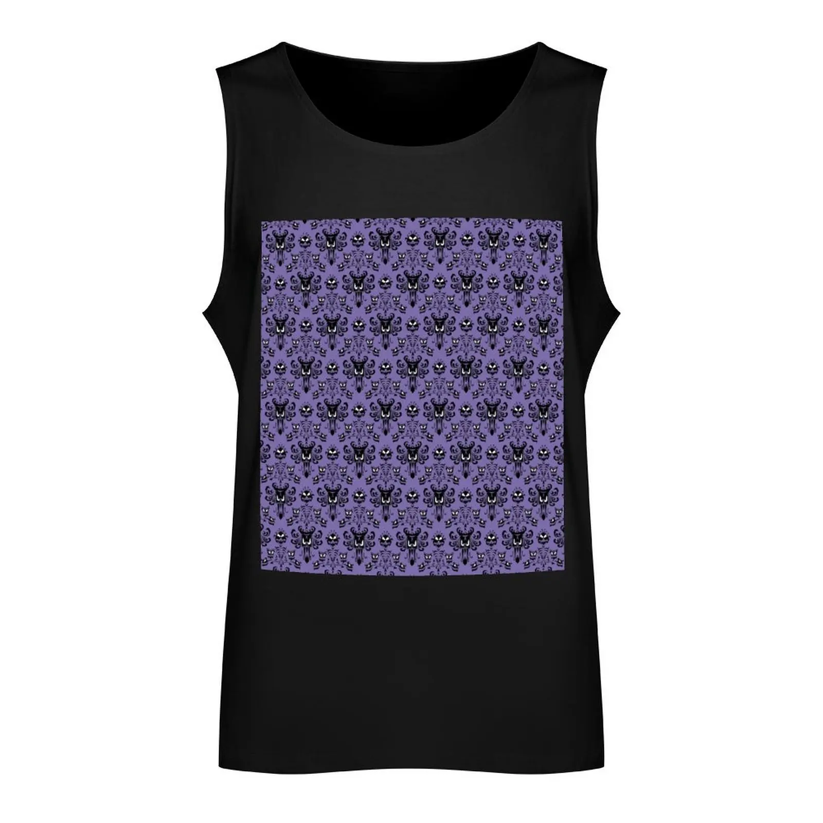 Haunted Mansion Wallpaper (Tile) Tank Top Vest gym clothing men Working vest