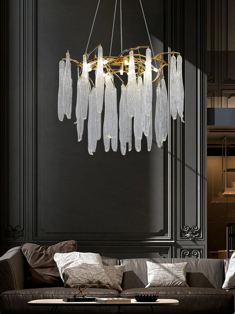

Gold Crystal Pendant Chandeliers Lighting for Living Room Kitchen Bedroom Modern Luxury Argent Hanging Pendant Lighting Fixture