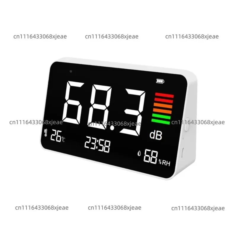 Noise Level Meter 30-130dBA Backlit LCD Screen High Accuracy Desktop Decibel Meter Type C Charging