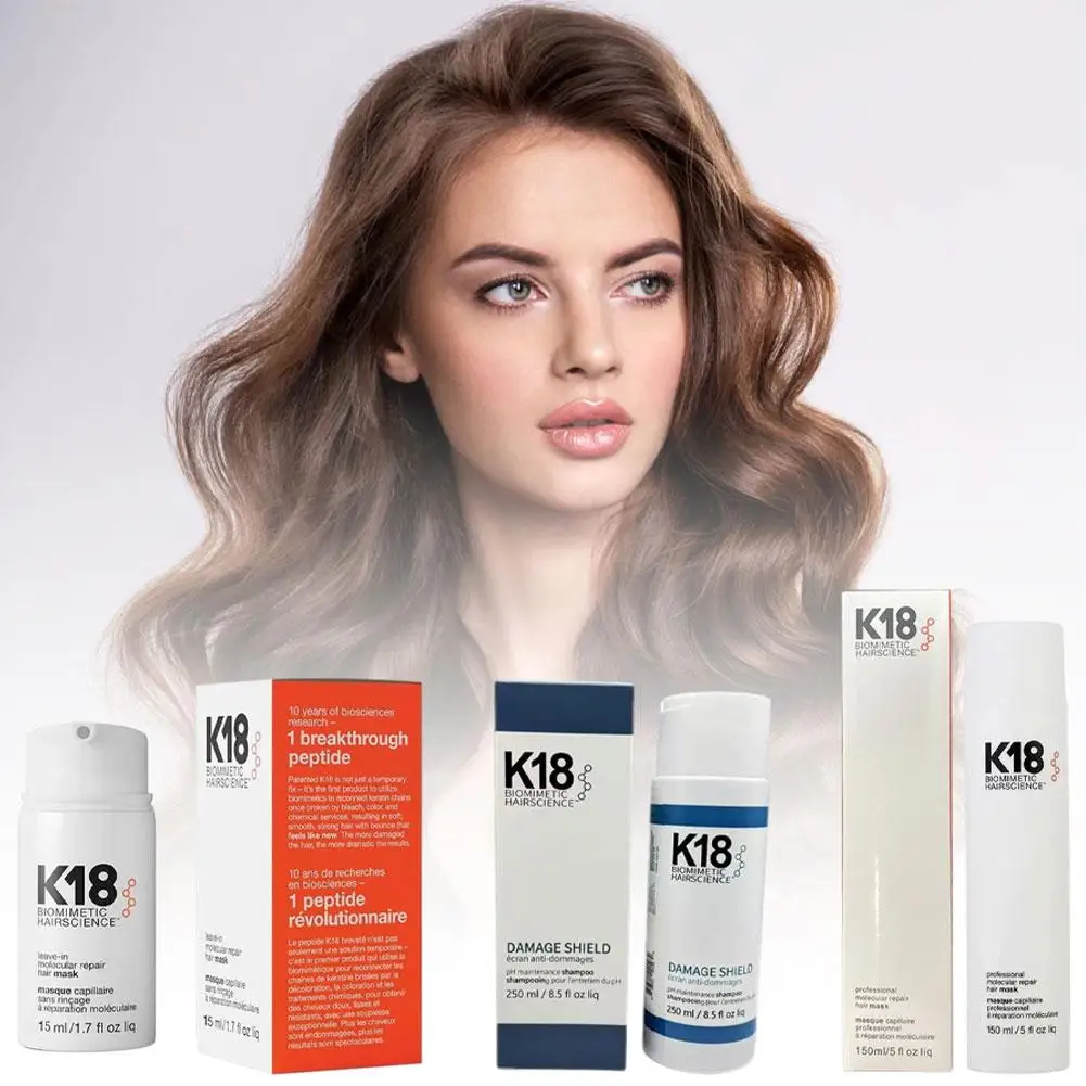 

K18 Original Leave-In Molecular Kertain Repair Hair Mask Conditioner Shampoo Softens Restores Damaged Hair Smoothing Hair Care