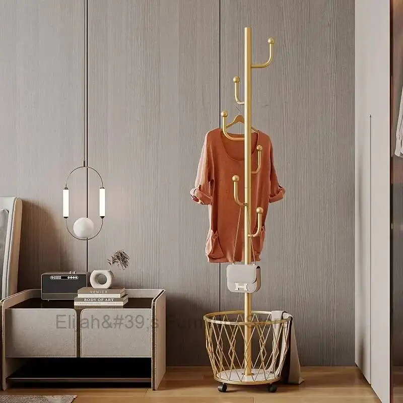 Heavy Duty Clothes Rack Detachable Storage Balcony Golden Clothes Rack Place Saving Stendibiancheria Living Room Furniture