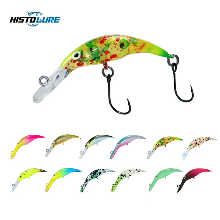 HISTOLURE-Single Hook Trout Fishing Lures, Sinking Minnow, Hard Crankbait, Wobbler, Artificial Bait, 38mm, 2.3g