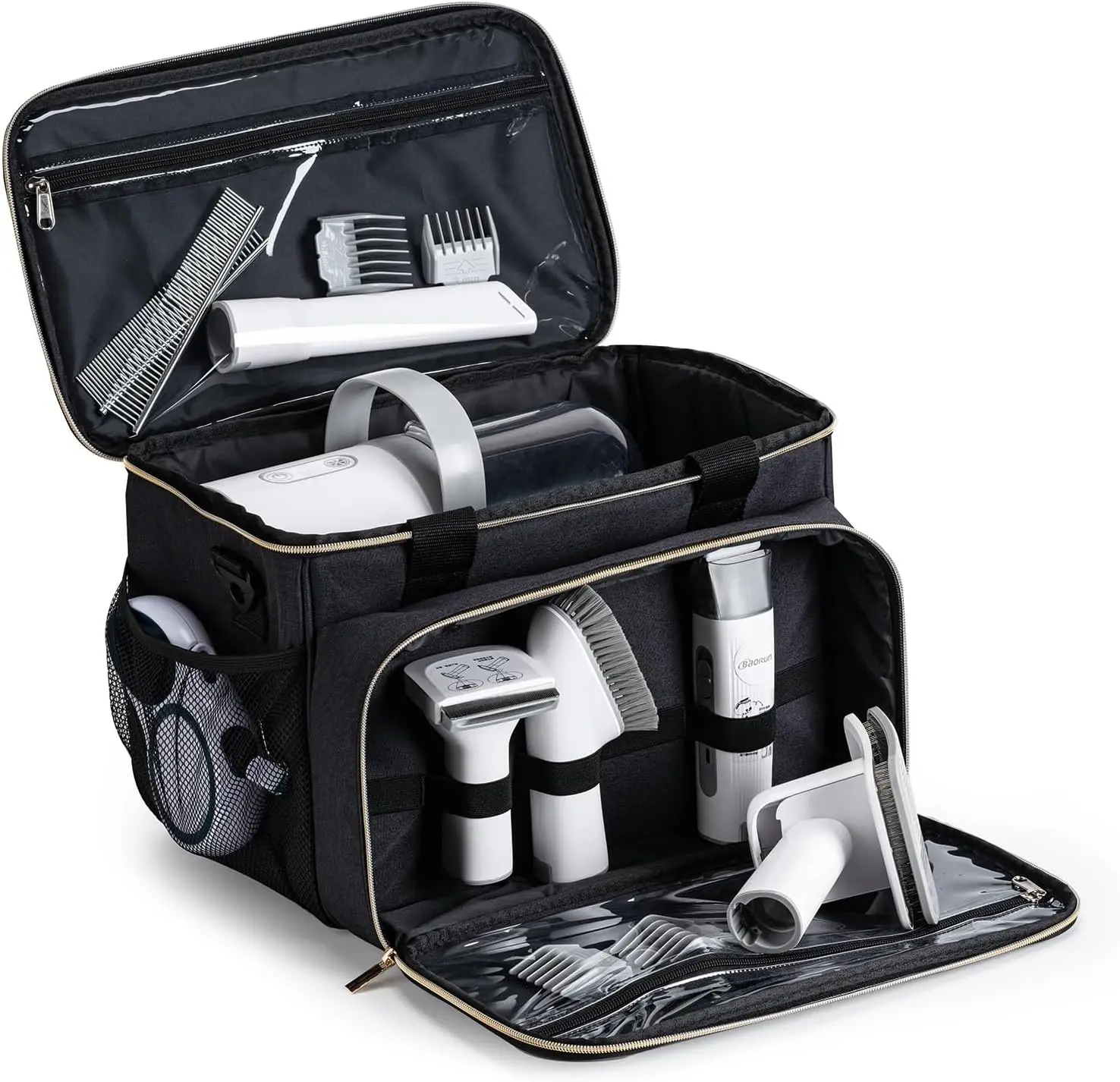 

Вакуумный мешок для ухода за собаками, набор для шерсти домашних животных для вакуумных и инструментов для ухода за больными - черный