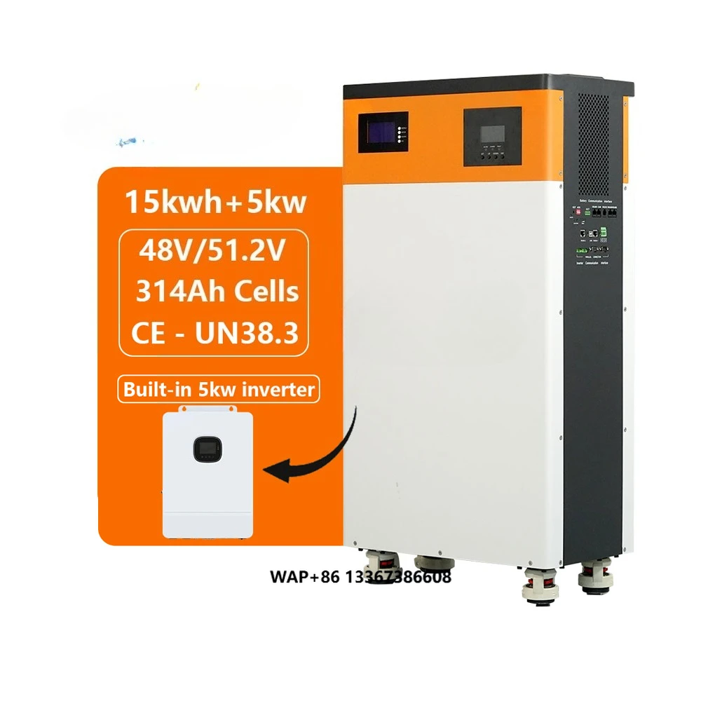 

All in One 51.2V 300Ah Solar System LiFePO4 Battery 15KW Power Wall Built-in 5KW Inverter with CAN Communication 6000 Cycle Life
